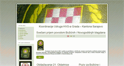 Desktop Screenshot of hvosarajevo.ba