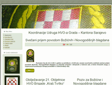 Tablet Screenshot of hvosarajevo.ba